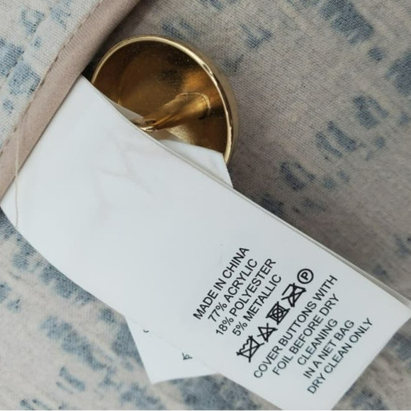 kate spade Beige and Black Tweed Fringed Blazer - Picture 7 of 11